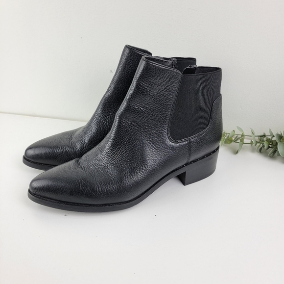 Franco Sarto Dallas Almond Toe Chelsea Heel Boots - Picture 4 of 12